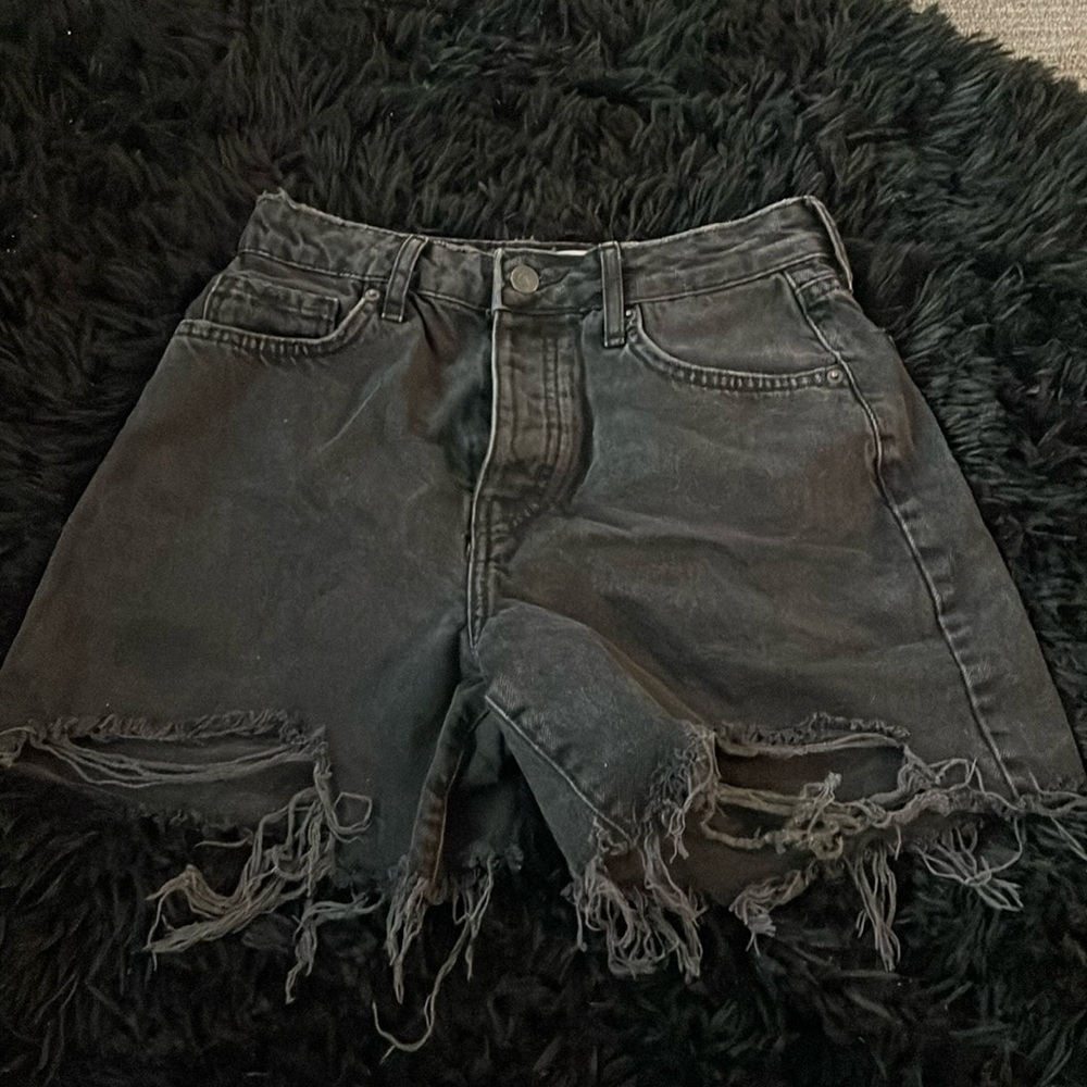 Black Jean shorts